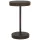 Barna polyrattan kerti asztal 60,5 x 106 cm