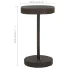 Barna polyrattan kerti asztal 60,5 x 106 cm