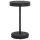 Fekete polyrattan kerti asztal 60,5 x 106 cm