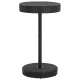 Fekete polyrattan kerti asztal 60,5 x 106 cm