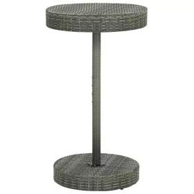 Szürke polyrattan kerti asztal 60,5 x 106 cm