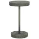 Szürke polyrattan kerti asztal 60,5 x 106 cm