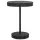 Fekete polyrattan kerti asztal 75,5 x 106 cm