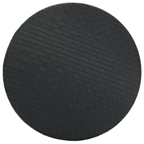 Fekete polyrattan kerti asztal 75,5 x 106 cm