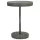 Szürke polyrattan kerti asztal 75,5 x 106 cm