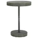 Szürke polyrattan kerti asztal 75,5 x 106 cm