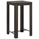 Barna polyrattan kerti bárasztal 60,5 x 60,5 x 110,5 cm