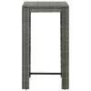 Szürke polyrattan kerti bárasztal 60,5 x 60,5 x 110,5 cm