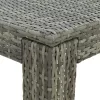 Szürke polyrattan kerti bárasztal 60,5 x 60,5 x 110,5 cm