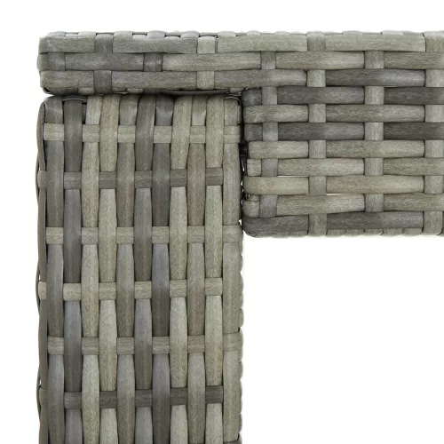 Szürke polyrattan kerti bárasztal 60,5 x 60,5 x 110,5 cm