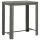 Szürke polyrattan kerti bárasztal 100 x 60,5 x 110,5 cm