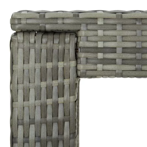 Szürke polyrattan kerti bárasztal 100 x 60,5 x 110,5 cm