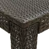 Barna polyrattan kerti bárasztal 140,5 x 60,5 x 110,5 cm
