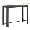 Barna polyrattan kerti bárasztal 140,5 x 60,5 x 110,5 cm