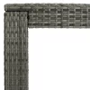 Szürke polyrattan kerti bárasztal 140,5 x 60,5 x 110,5 cm