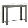 Szürke polyrattan kerti bárasztal 140,5 x 60,5 x 110,5 cm