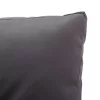 Kétszemélyes szürke polyrattan kerti kanapé párnákkal 124 cm