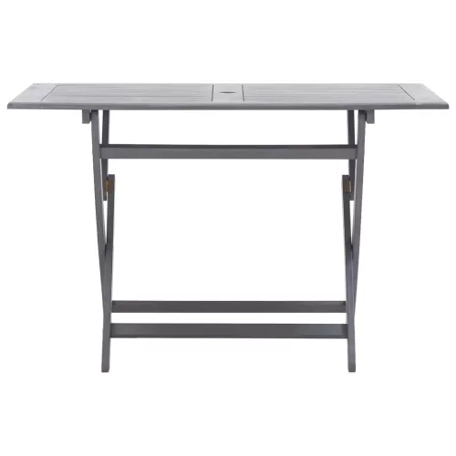 Tömör akácfa összecsukható kerti asztal 120 x 70 x 75 cm