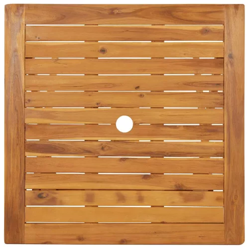 Tömör akácfa összecsukható kerti asztal 70 x 70 x 75 cm