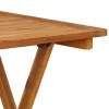 Tömör akácfa összecsukható kerti asztal 70 x 70 x 75 cm