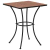 Terrakotta mozaikos bisztróasztal 60 cm