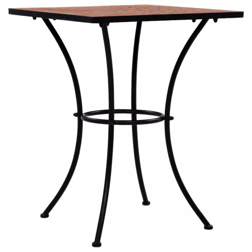 Terrakotta mozaikos bisztróasztal 60 cm
