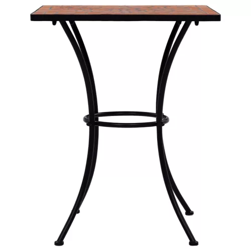 Terrakotta mozaikos bisztróasztal 60 cm