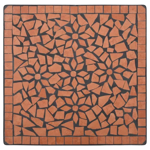 Terrakotta mozaikos bisztróasztal 60 cm