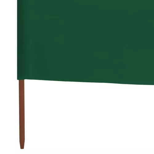 Zöld szövet 3-paneles szélfogó 400 x 160 cm