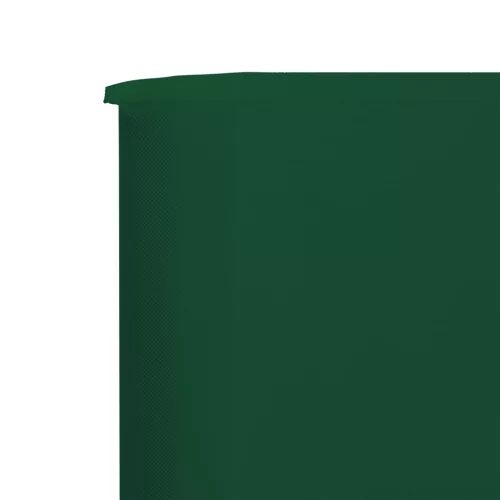 Zöld szövet 3-paneles szélfogó 400 x 160 cm