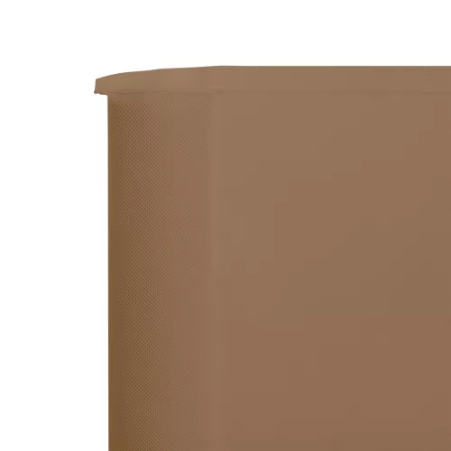 Tópszínű szövet 3-paneles szélfogó 400 x 160 cm