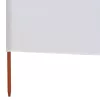 Homokfehér 5-paneles szövet szélfogó 600 x 120 cm