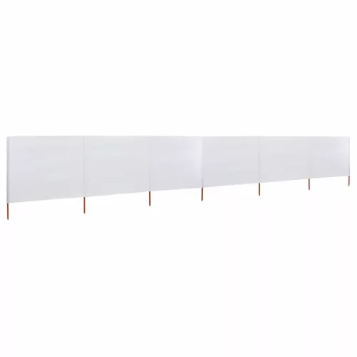 Homokfehér szövet 6-paneles szélfogó 800 x 120 cm