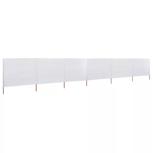 Homokfehér szövet 6-paneles szélfogó 800 x 160 cm