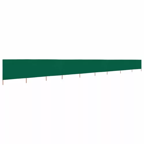 Zöld 9 paneles szövet szélfogó 1200 x 120 cm