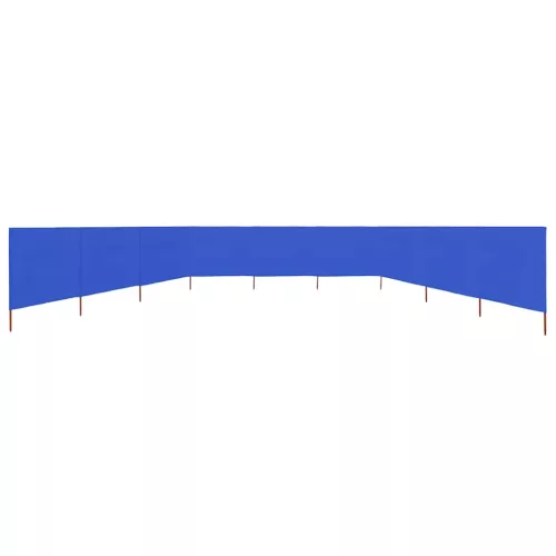 Azúrkék 9 paneles szövet szélfogó 1200 x 120 cm