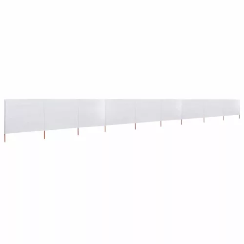 Homokfehér 9 paneles szövet szélfogó 1200 x 160 cm