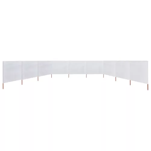 Homokfehér 9 paneles szövet szélfogó 1200 x 160 cm