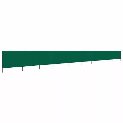 Zöld 9-paneles szövet szélfogó 1200 x 160 cm