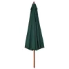 Zöld kültéri napernyő farúddal 330 cm