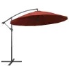 Terrakotta függő napernyő alumínium rúddal 3 m