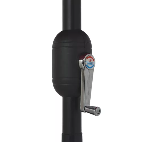 Zöld kültéri napernyő fémrúddal 390 cm