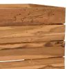 Újrahasznosított tíkfa és acél magaságyás 100 x 40 x 38 cm
