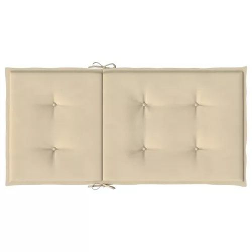 4 db bézs oxford szövet háttámlás székpárna 100x50x3 cm