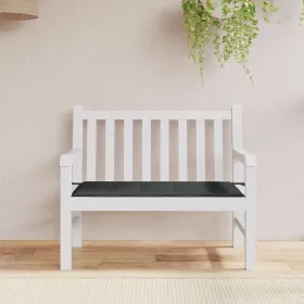 Fekete oxford szövet kerti padpárna 100x50x4 cm