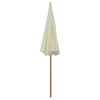 Homokszínű napernyő acélrúddal 300 cm
