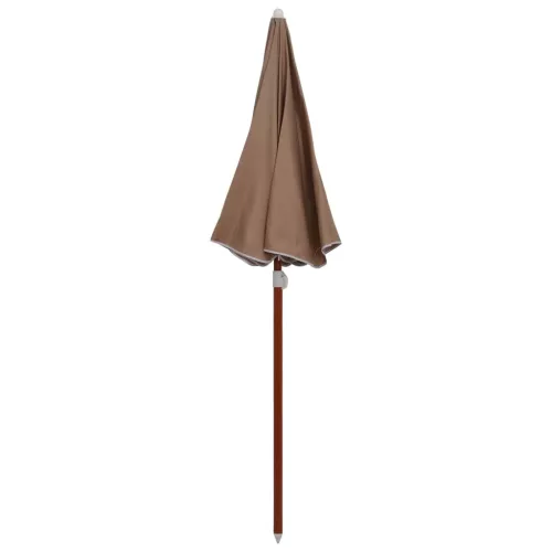 Tópszínű napernyő acélrúddal 180 cm