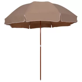 Tópszínű napernyő acélrúddal 300 cm