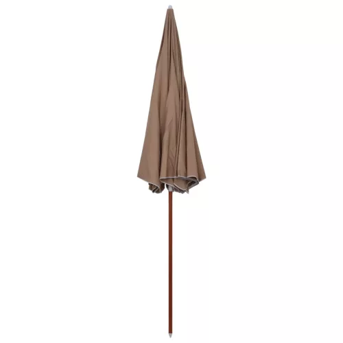 Tópszínű napernyő acélrúddal 300 cm