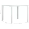 Fehér fautánzatú HDPE dohányzóasztal 78 x 78 x 74 cm